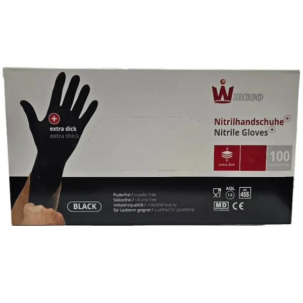 Wibeco Einweghandschuhe Nitril extra dick – robuste Nitrilhandschuhe